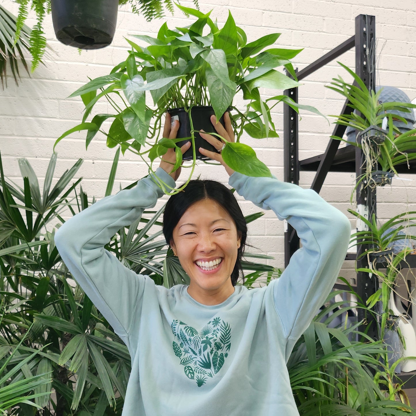 Plant Heart Crop Fleece