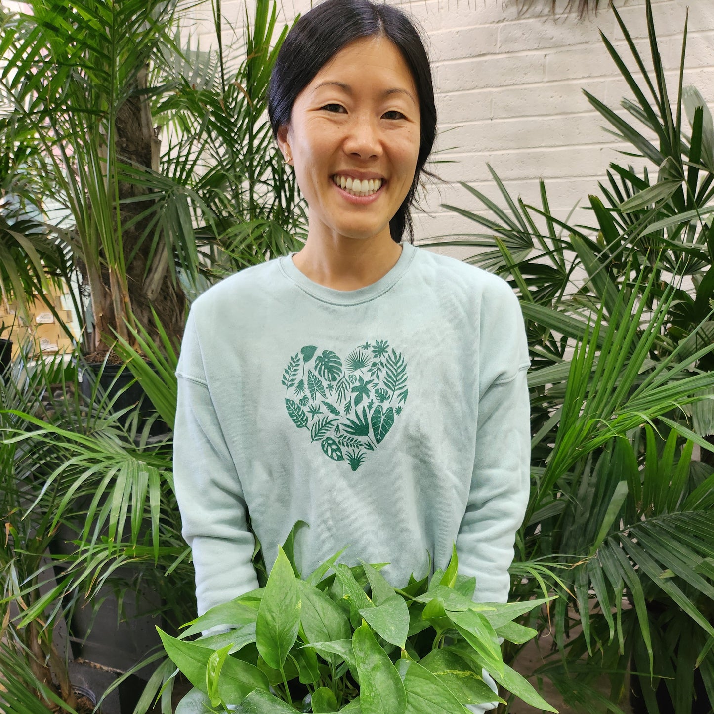 Plant Heart Crop Fleece