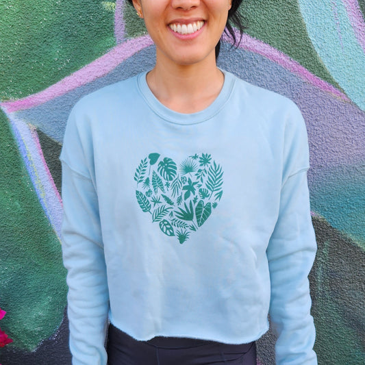 Plant Heart Crop Fleece
